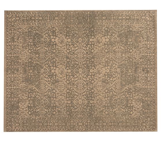 Pottery Barn VINA NATURAL FIBER RUG - NATURAL DARK pottery barn rugs sale 70 off