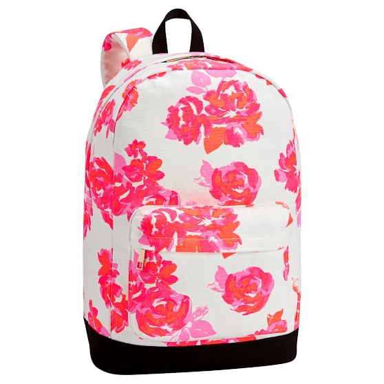 The Emily & Meritt Neon Roses Backpack pbteen pottery barn teen epic summer sale
