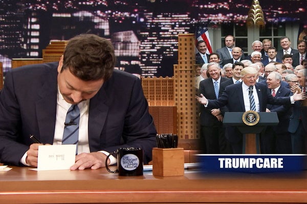 Watch Jimmy Fallon write thank you notes to Justin Trudeau, Trumpcare, diving boards, wine bottle openers and more on the Friday, June 30, 2017 episode of the Tonight Show Starring Jimmy Fallon.
