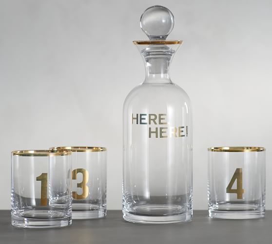 THE EMILY & MERITT DECANTER & GLASSES SET Emily & Meritt for Pottery Barn