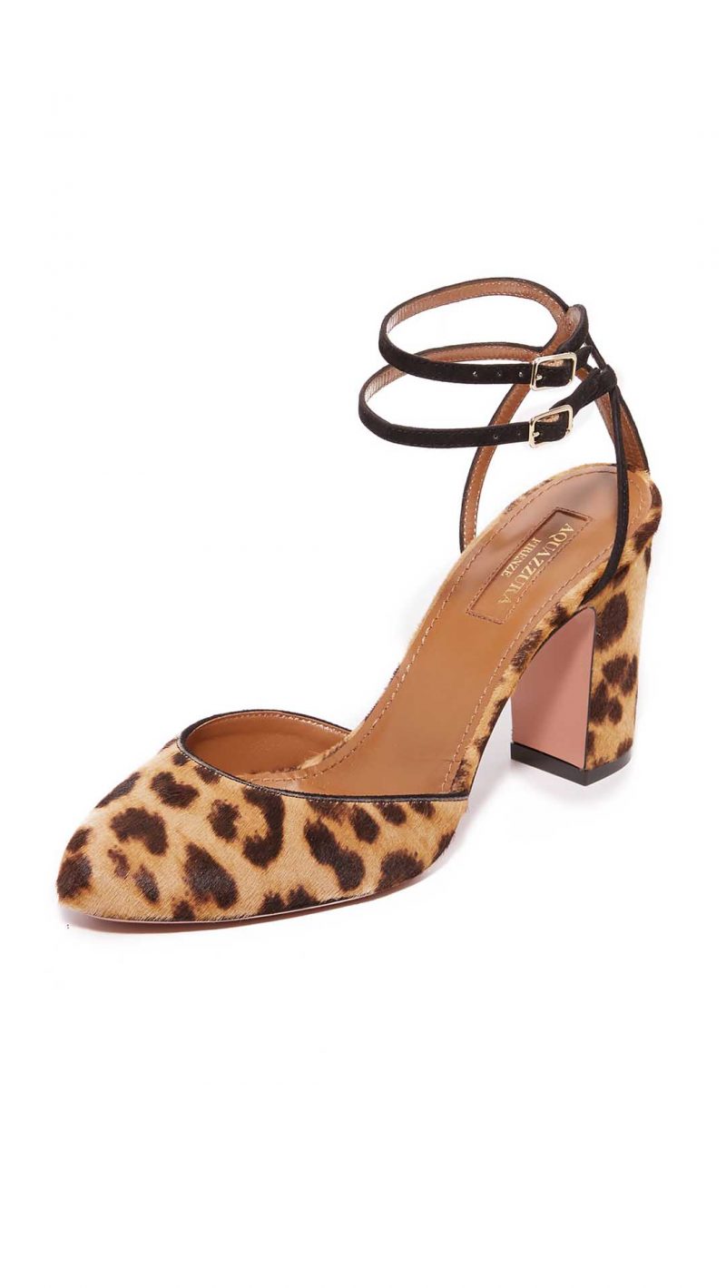Aquazzura It's You Pumps Caramel Leopard Print