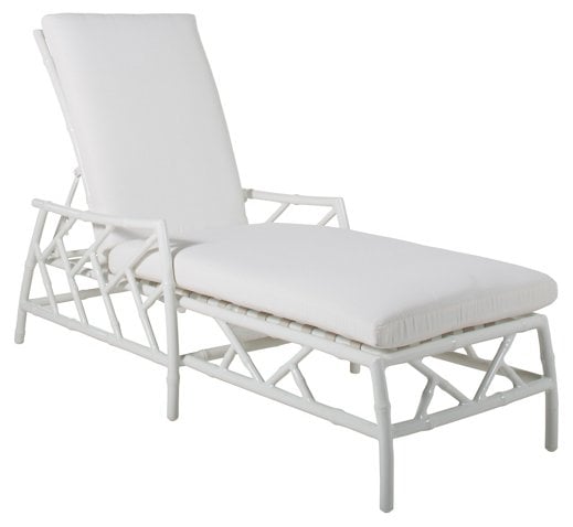 SUMMER CLASSICS FOR ONE KINGS LANE Coco Chaise Lounge, White one kings lane summer clearance sale