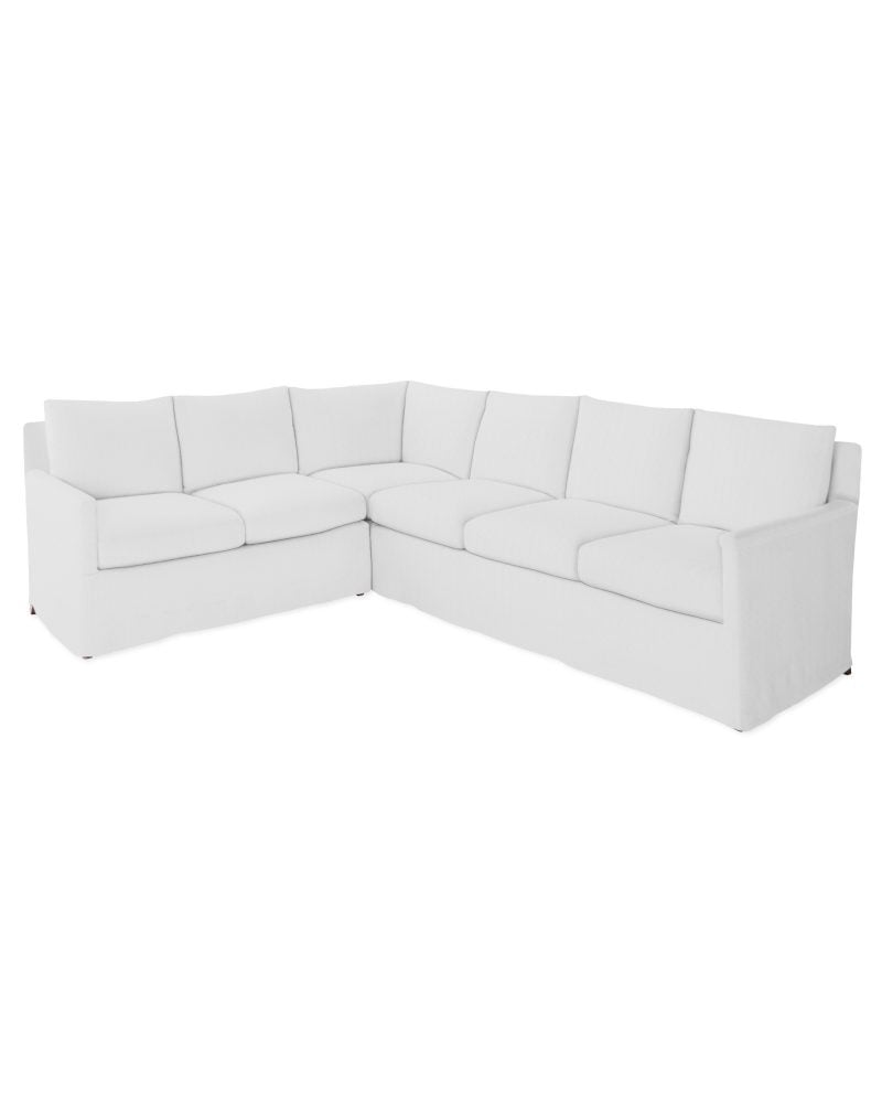 Serena and Lily Spruce Street Left-Facing L-Sectional – Slipcovered serena and lily upholstery sale
