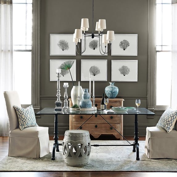 Williams Sonoma Home La Coupole Rectangular Iron Bistro Table with Marble Top williams sonoma home dining furniture sale