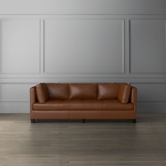Williams Sonoma Home Wilshire Leather Sofa, 86'' williams sonoma home buy more save more sale