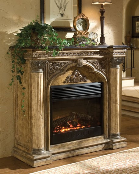Ambella Arch Electric Fireplace Horchow bed and bath sale