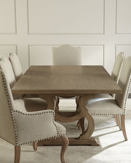 Bernhardt Jacquelle Dining Table Gray horchow holiday entertaining sale