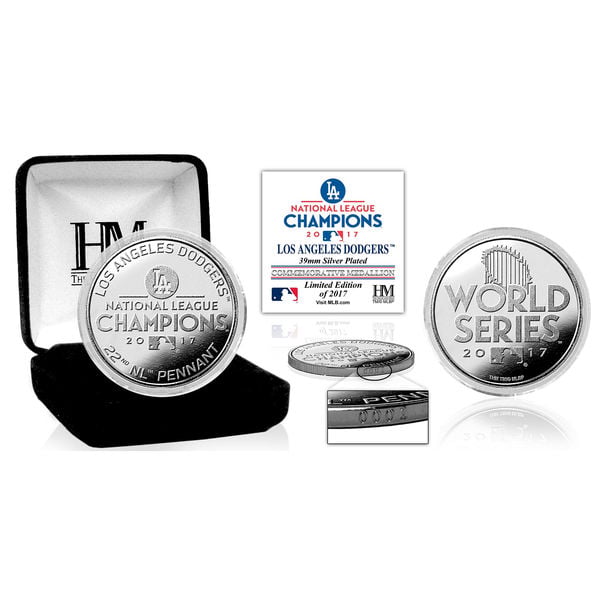 Highland Mint Los Angeles Dodgers 2017 National League Champions 39mm Silver Mint Coin nlcs champions los angeles dodgers la world series