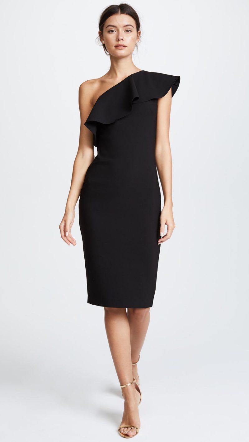 LIKELY Wilshire One Shoulder Dress Black little black dresses holiday party