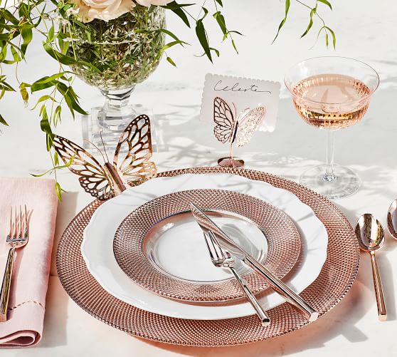 MONIQUE LHUILLIER GLASS CHARGER monique lhuillier for pottery barn collection