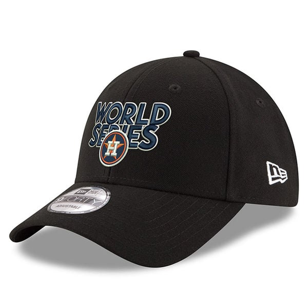 New Era Houston Astros Youth Black 2017 American League Champions Locker Room Replica 9FORTY Adjustable Hat alcs champions houston astros