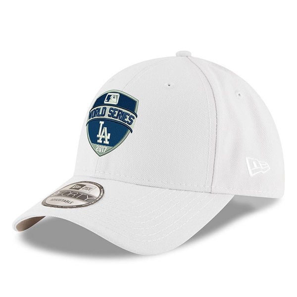 New Era Los Angeles Dodgers Women's White 2017 World Series Bound 9FORTY Adjustable Hat nlcs champions los angeles dodgers world series
