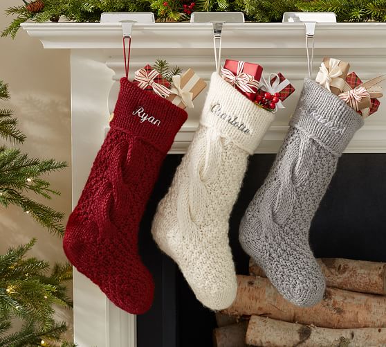 Pottery Barn CHUNKY KNIT STOCKING pottery barn friends and family sale