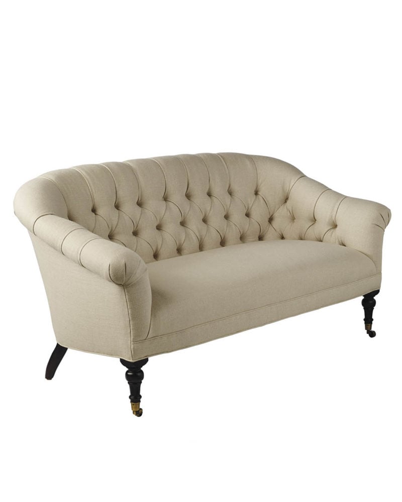 Serena & Lily Paxton Tufted Loveseat serena and lily friends and family sale