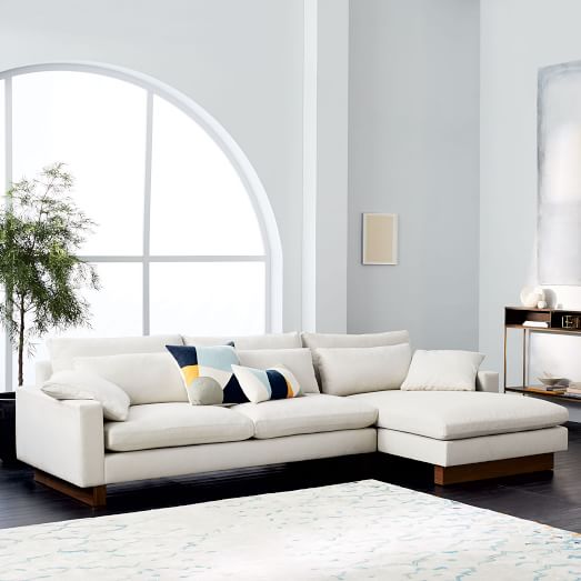 West Elm Harmony 2-Piece Chaise Sectional west elm long weekend sale