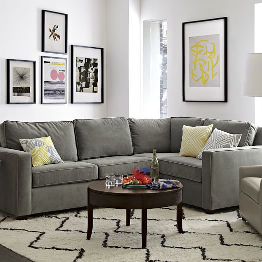 West Elm Henry 3-Piece Sectional west elm long weekend sale