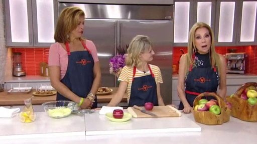 Watch Kelsey Nixon of Cooking Channel's "Kelsey's Homemade" show Hoda Kotb and Kathie Lee Gifford how to make slow cooker apple and pear butter, grilled cheese with bacon and apples, apple chips , mini caramel apples and more on the Wednesday, October 11, 2017 episode of the Today show with KLG and Hoda!