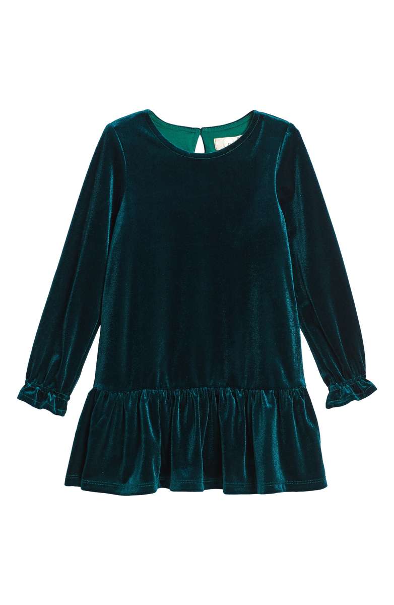PEEK Angelina Velvet Dress Green Toddler, Little Girl & Big Girl thanksgiving dresses for toddler girls
