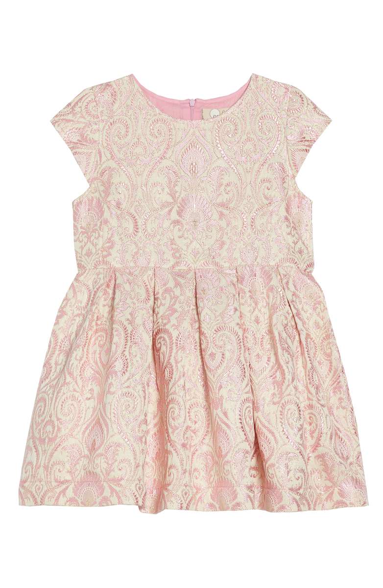 PEEK Lenox Brocade Dress Pink Toddler, Little Girl & Big Girl thanksgiving dresses for toddler girls
