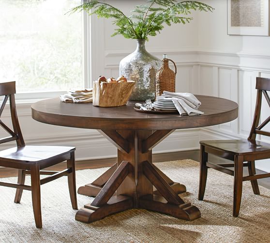 Pottery Barn BENCHWRIGHT FIXED PEDESTAL DINING TABLE pottery barn mega sale