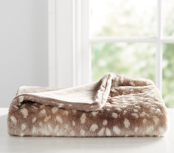 Pottery Barn Kids Fawn Fur Baby Blanket pottery barn kids buy more save more sale