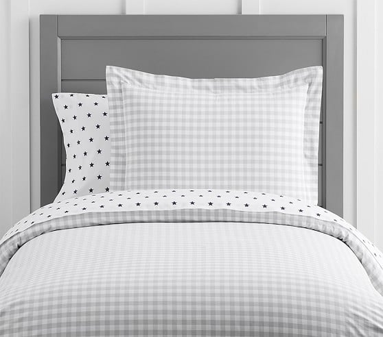 Pottery Barn Kids Organic Check Duvet Cover pottery barn kids buy more save more sale