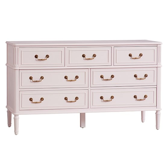 Pottery Barn Kids Rosalie Extra-Wide Dresser Water-Based Vintage Pale Pink pottery barn kids buy more save more sale