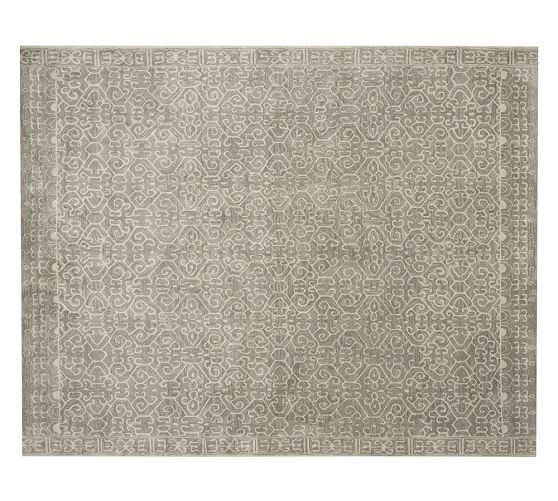 Pottery Barn LUNA TONAL TUFTED RUG - GRAY pottery barn mega sale