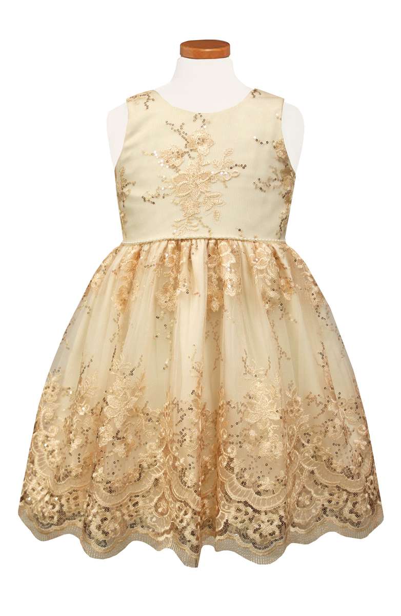 SORBET Embroidered Tulle Party Dress Pale Coral thanksgiving dresses for toddler girls