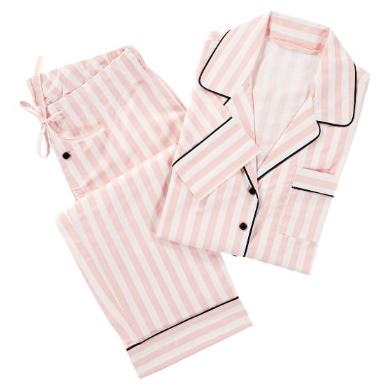 The Emily & Meritt Pink Stripe Pajamas emily & meritt for pbteen sale