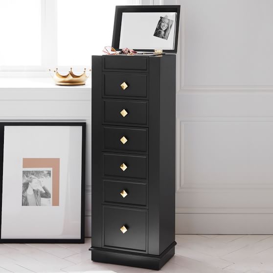 The Emily & Meritt Regency Jewelry Armoire Black Gold emily and meritt for pbteen sale