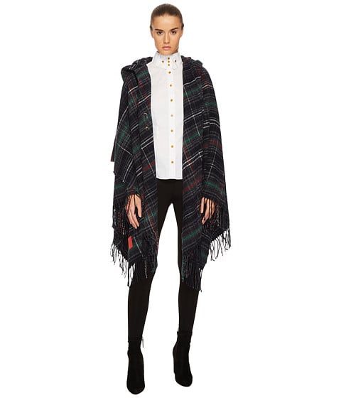Vivienne Westwood New Hoody Cape Navy plaid capes