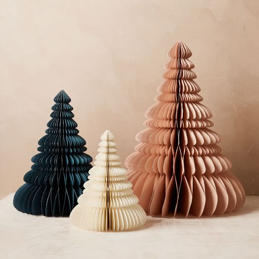 West Elm Accordion Paper Trees White Blush Teal west elm black friday buy more save more sale