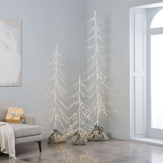 West Elm Light-Up White Trees west elm black friday buy more save more sale