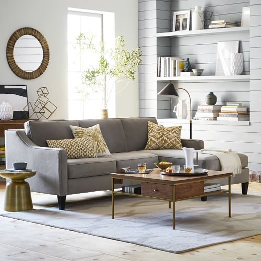 West Elm Paidge 2-Piece Chaise Sectional west elm buy more save more sale black friday