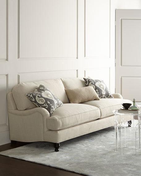 Benson Sofa Natural horchow friends and family sale