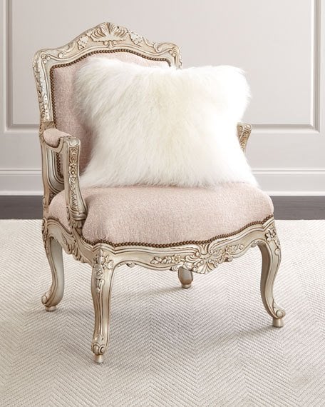 Massoud Halima Bergere Chair Blush Pink horchow friends and family sale