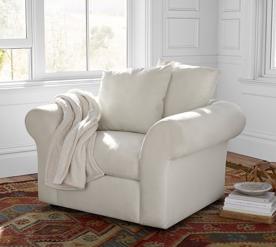 PB Air Roll Arm Upholstered Armchair Pottery barn holiday gifts buy more save more sale