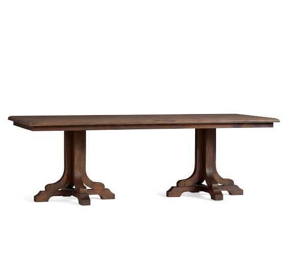 Pottery Barn LINDEN FIXED TABLE, MINK BROWN pottery barn buy more save more sale