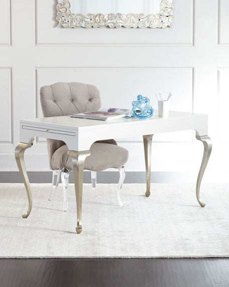 caracole Lumiere Vanity Desk White horchow friends and family holiday sale