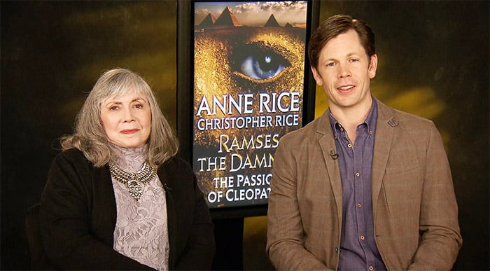 Best selling authors (and mother and son) Anne Christopher Rice collaborated on a new novel "Ramses The Damned: The Passion Of Cleopatra". They joined Candace Rose Anderson for an interview to discuss the novel which is a sequel to Anne's best selling novel "The Mummy or Ramses The Damned." candieanderson.com