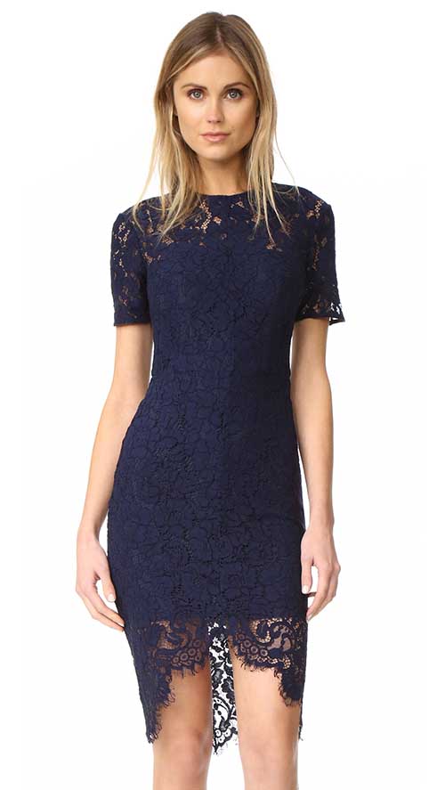 Lover Oasis Fitted Dress Navy Blue shopbop designer sale on sale