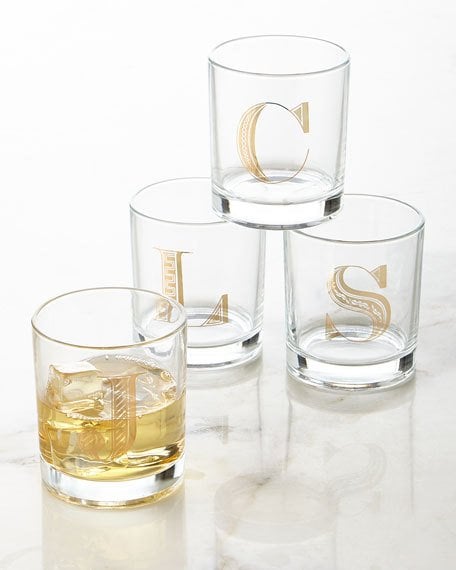 Monogrammed Double Old-Fashioned Horchow weekend flash sale