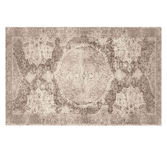 Pottery Barn BARRET PRINTED RUG - NEUTRAL 2018 pottery barn 24 hour flash sale