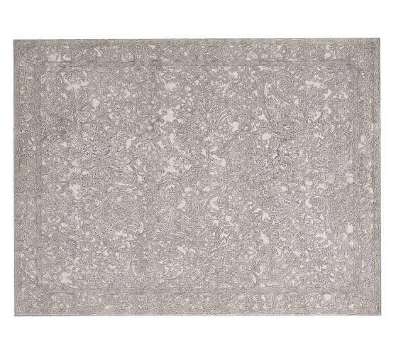 Pottery Barn MIKA PRINTED RUG - GRAY pottery barn premier sale