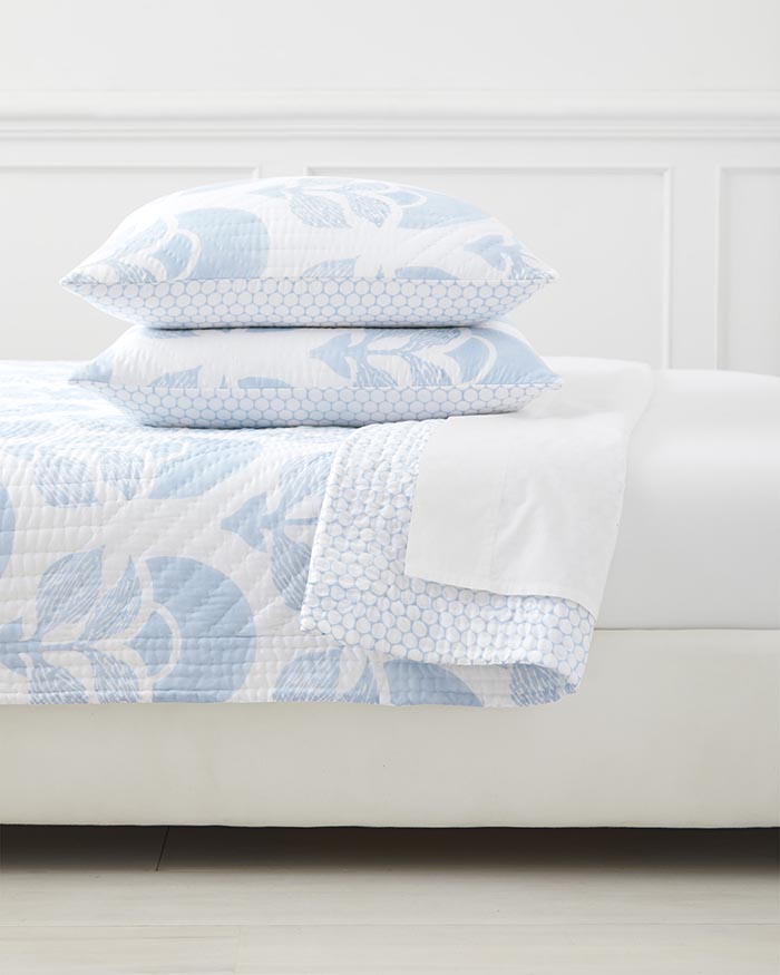 Serena and Lily Larkspur Quilt Sky Blue serena and lily free shipping sale