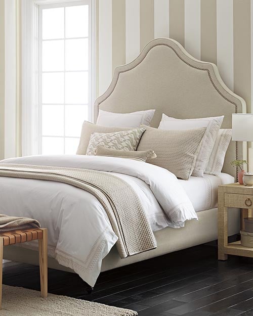 Serena and Lily Pondicherry Bed with Nailheads serena and lily free shipping sale