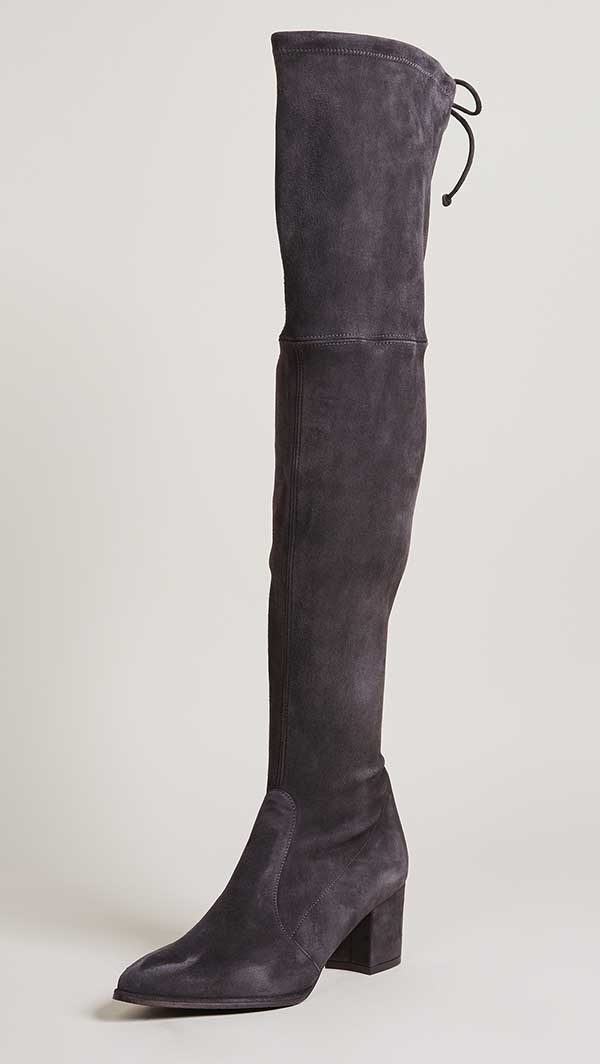 Stuart Weitzman Thighland Over the Knee Boots Slate Shopbop designer sale on sale