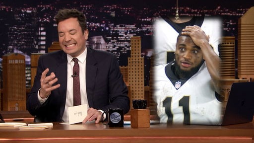 Watch video of Jimmy Fallon writing his weekly thank you notes to winter coat pockets, sour cream, Cracklin' Oat Bran and more on the Friday, January 19, 2018 episode of the Tonight Show Starring Jimmy Fallon.