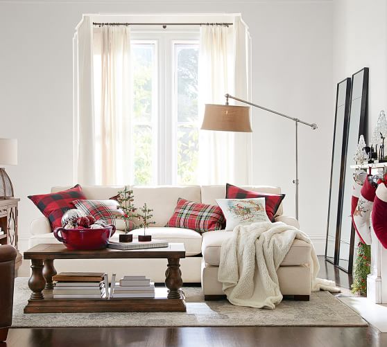 Pottery Barn TOWNSEND ROLL ARM REVERSIBLE STORAGE SECTIONAL - CHENILLE SUEDE LINEN pottery barn presidents day weekend sale